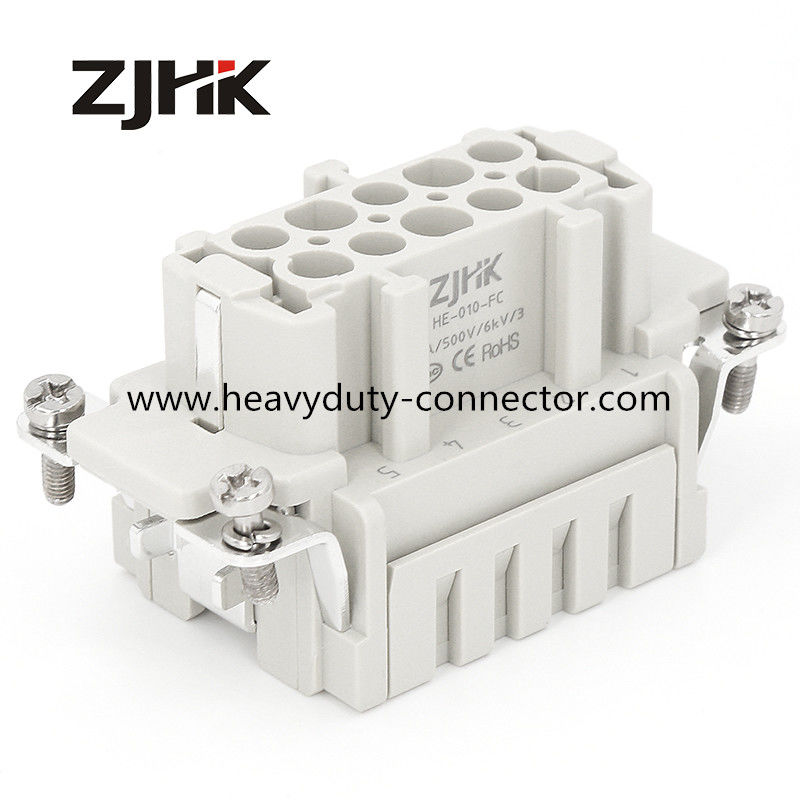 HE 10-stykowe złącza zaciskane do dużych obciążeń Złącza zaciskane 500 V Gniazdo wtykowe Similer TE Złącze