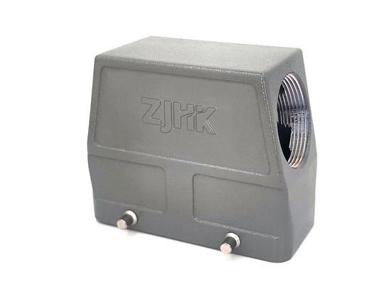 16B Okapy o wysokiej konstrukcji boczne wejście od góry Podwójna dźwignia blokująca 4 nity pasują do obudowy Harting